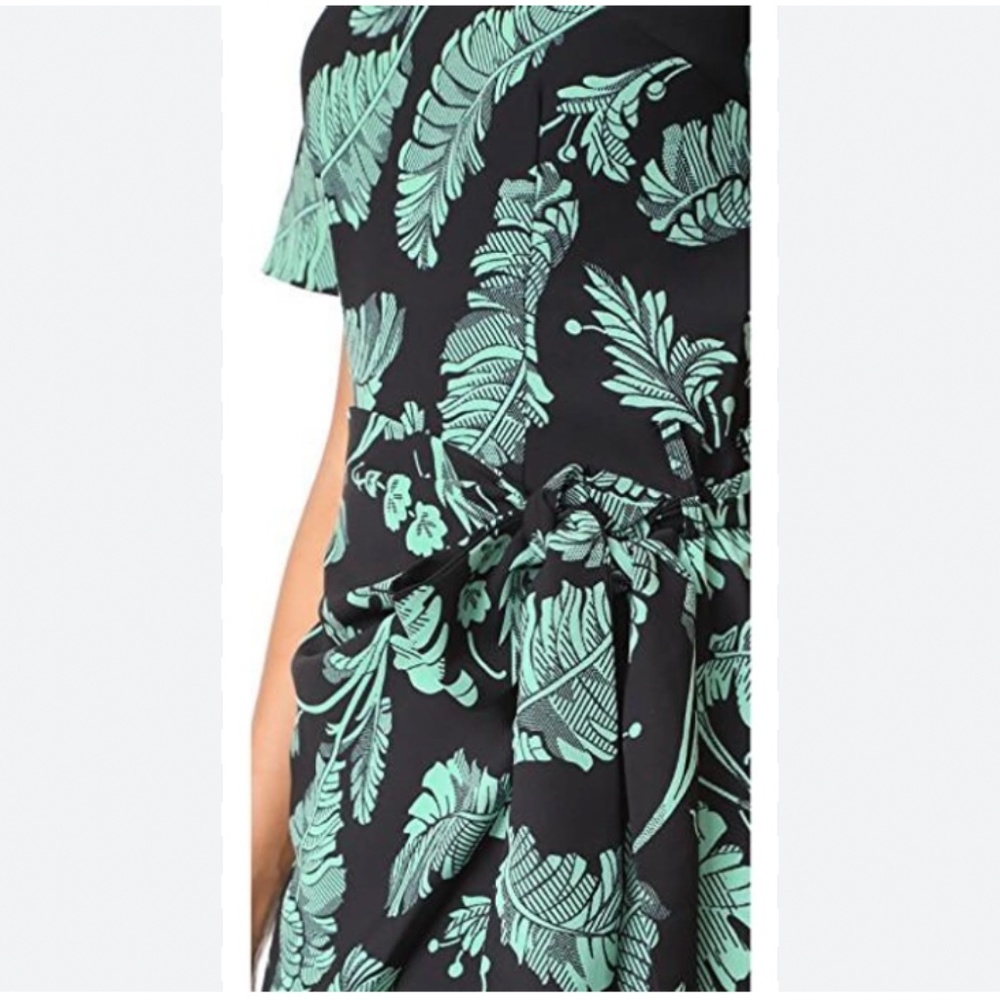 CINQ A SEPT "Bia" Crewneck Side-Tie Palm Print Dress NWOT/sz 4 - Picture 7 of 14